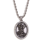 Load image into Gallery viewer, ARCHANGEL PENDANT WITH TWIST CHAIN
