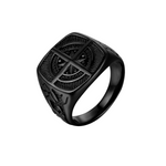 Load image into Gallery viewer, COMPASS VIKING PIRATE STAINLESS STEEL RING