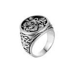 Load image into Gallery viewer, ST. CHRISTOPHER TRAVEL STAINLESS STEEL RING
