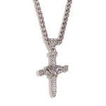 Load image into Gallery viewer, NAIL CROSS FAITH PENDANT WITH TWIST CHAIN