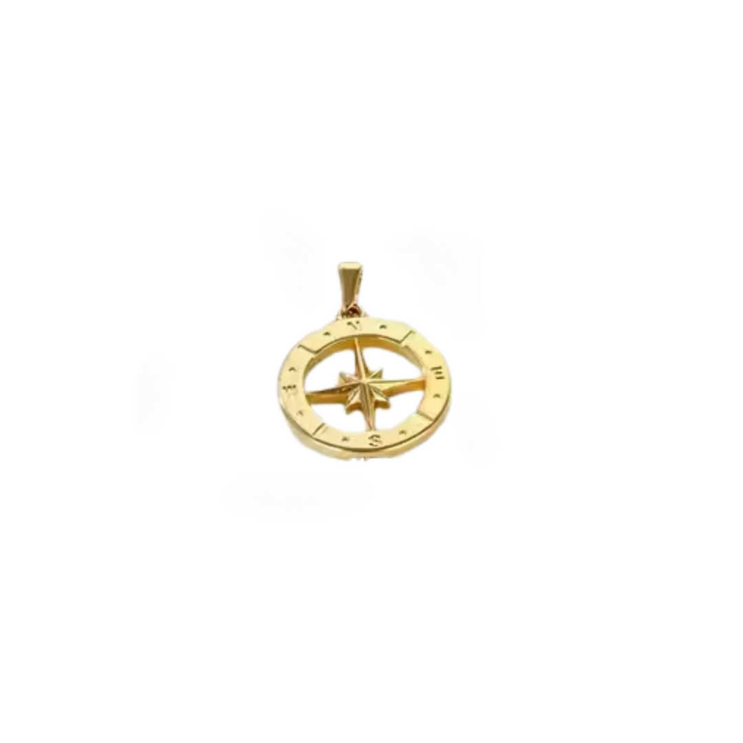 COMPASS STAINLESS STEEL PENDANT