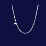 Load image into Gallery viewer, ROPE CHAIN IN 18K YELLOW/WHITE GOLD - 4MM
