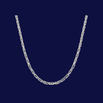 Load image into Gallery viewer, BYZANTINE CHAIN IN 18K WHITE GOLD - 5MM

