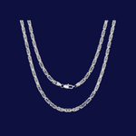 Load image into Gallery viewer, BYZANTINE CHAIN IN 18K WHITE GOLD - 5MM
