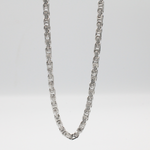 Load image into Gallery viewer, 5MM BYZANTINE CHAIN NECKLACE — 18” 18K GOLD PLATED STAINLESS STEEL