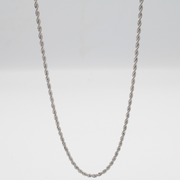 2.5MM ROPE CHAIN, 18K GOLD PLATED IN SILVER STAINLESS STEEL