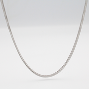 2.5MM FRANCO CHAIN NECKLACE — 26” 18K GOLD PLATED SILVER STAINLESS STEEL