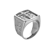 CROSS BLESSING STAINLESS STEEL RING
